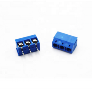 KF300 5.0mm 3Pin SCREW TERMINAL BLOCK BLUE PLASTIC HEIGHT 12.5mm DG300