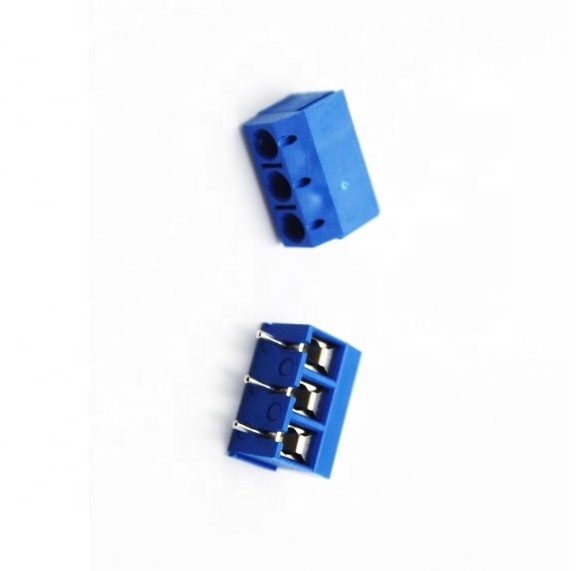 KF300 5.0mm 3Pin SCREW TERMINAL BLOCK BLUE PLASTIC HEIGHT 12.5mm DG300