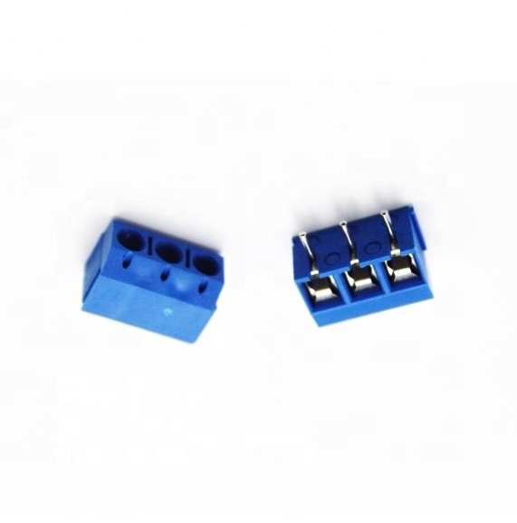 KF300 5.0mm 3Pin SCREW TERMINAL BLOCK BLUE PLASTIC HEIGHT 12.5mm DG300