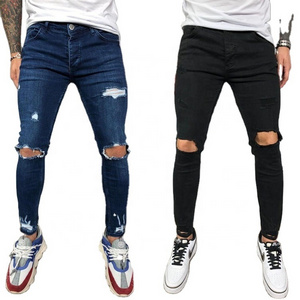 Pantalon De Jean Wholesale Hommes Stacked Jeans Men's Denim Man Pants Stock Pantalones De Hombre Jeans Custom Ripped Skinny