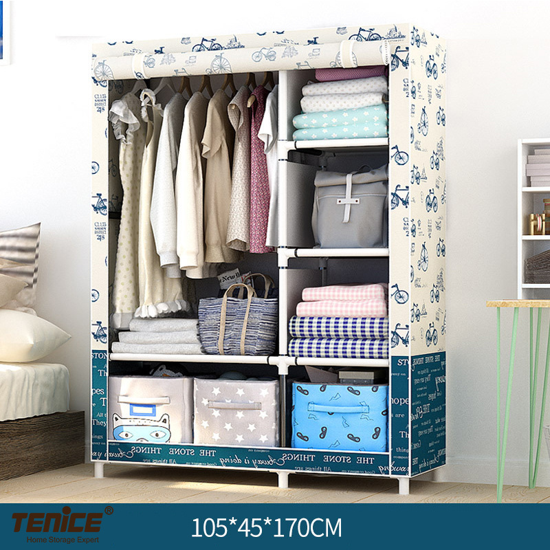 Fabric Closet Wardrobe with Shelves for Bedroom Clothes Organizer Tenice Modern Portable Large Big Oxford Bedroom Furniture