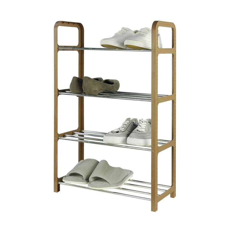 stackable gold small shoe show rack stand zapatera para closet shoes cubby organizer shelves for entryway Tenice