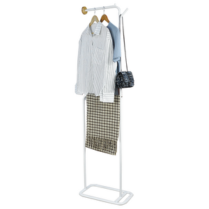 Tenice High-Grade Metal Clothing Racks with Shelves Free Standing Coat Racks for Hanging Clothes Double Bar Design