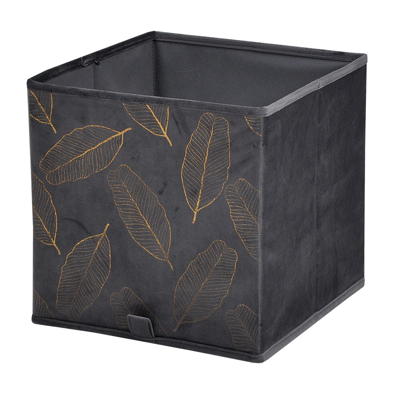 Tenice Foldable Fabric Storage Bins, Cubby Cubes With Handles, Decorative box Great Organizer for Shelf, Closet or Underbed