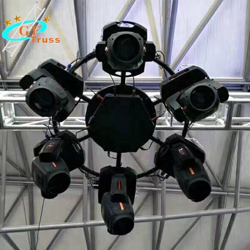 Mini Rotating circle truss lifting truss stage for sale