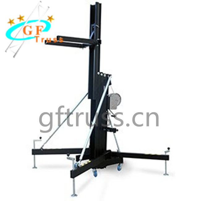 Guangzhou aluminum Heavy Duty DJ Folding Line Array Speaker Stand Crank Up Stand truss