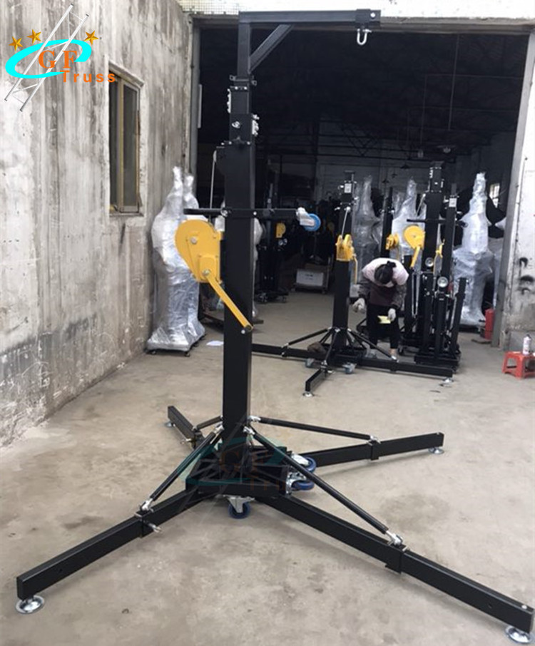 Guofeng Crank Stand 2-6M Adjustable Height Lifter Line Array Lifting Tower For Sound Speakers