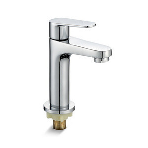 Rapsel Single handle chrome plated modern bathroom brass basin faucet