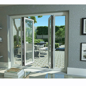 French aluminum grille swing door thickened aluminum alloy exterior door customizable mobile folding door