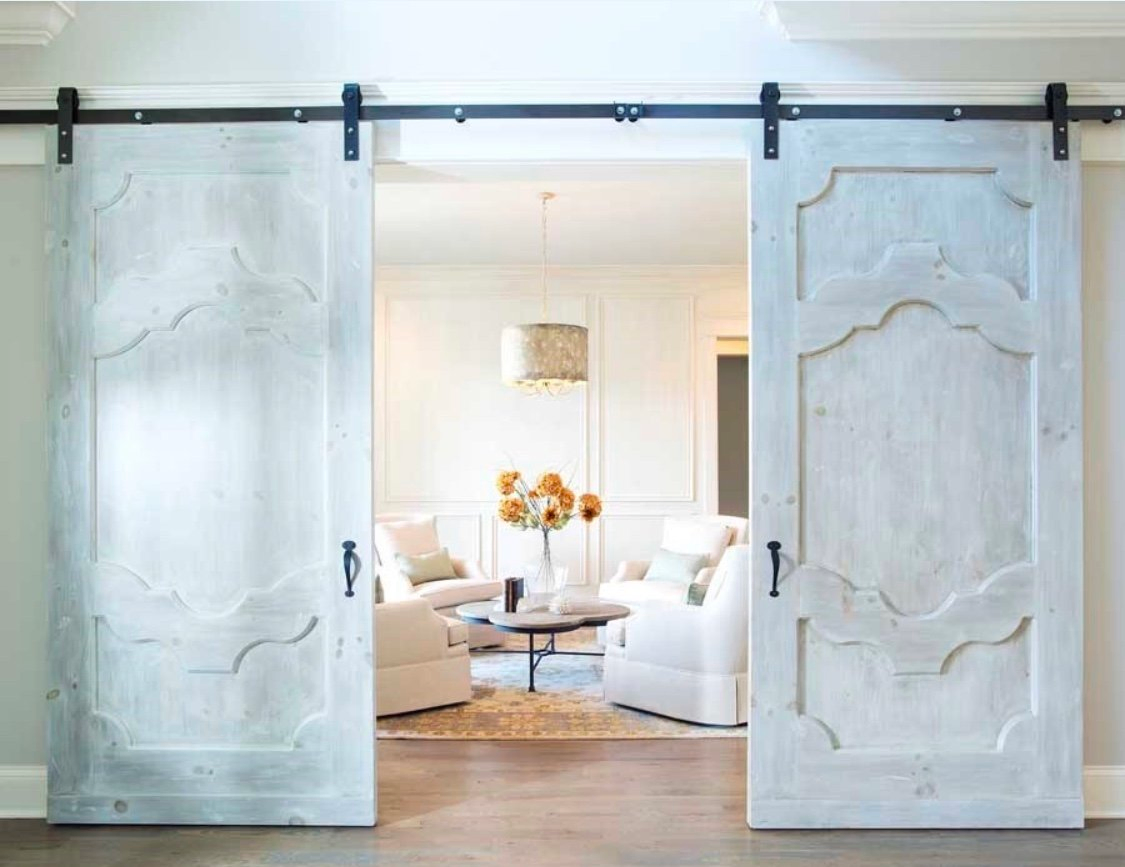 Contemporary Style Heavy Duty Sliding Barn Doors Hardware Barn Door for wood door