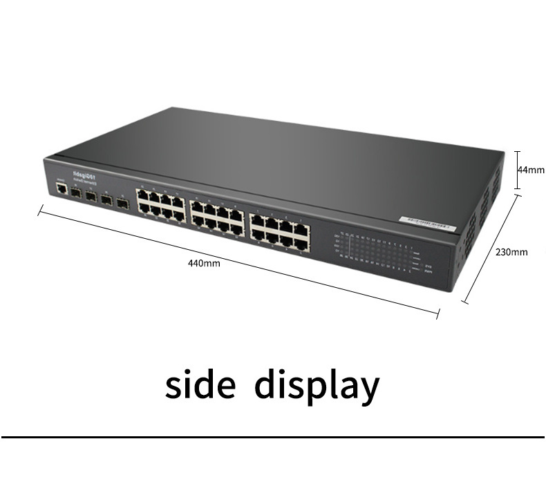 2021 Guanfeng BKHD 24 POE Ports 4 SFP+ Linux firewall network switch