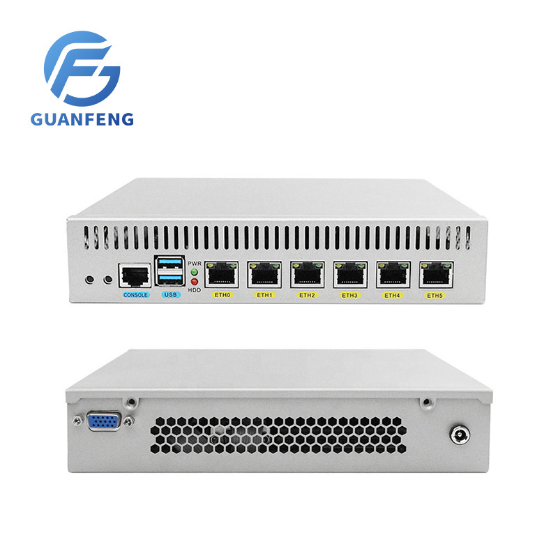 1U D525 1.80GHZ  dual core Barebone 6* 82574L lan DDR3L logo customization available Pfsense firewall mini pc mini computer pfse