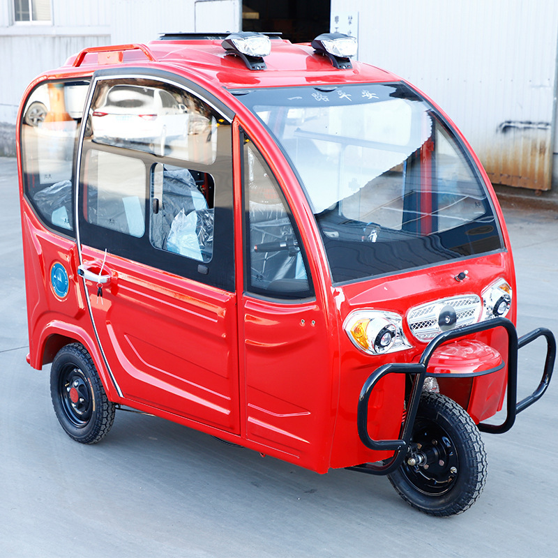 2022 Hot Sale New Cheap Fully Enclosed Convertible Large Space Adult Electric Tricycles