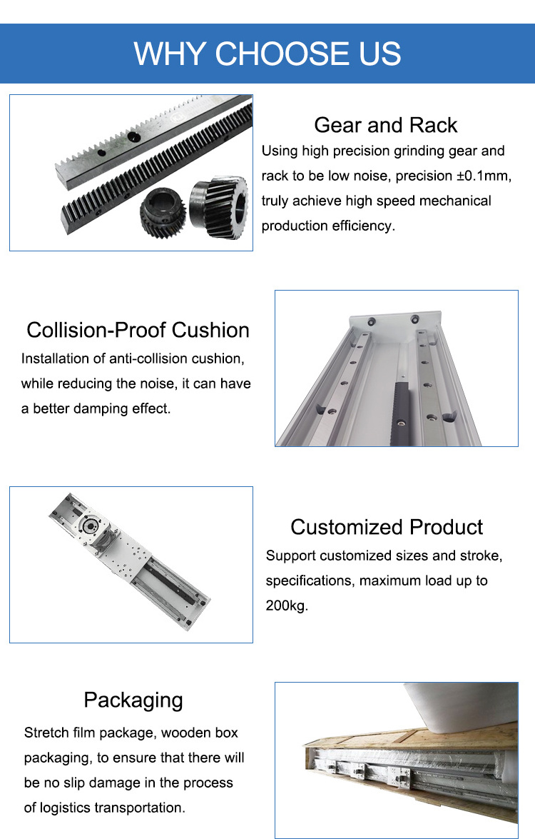 X Y Z Axis Stage Rack Pinion Linear Slide 3d Printer Cnc Linear Guide Rail Set