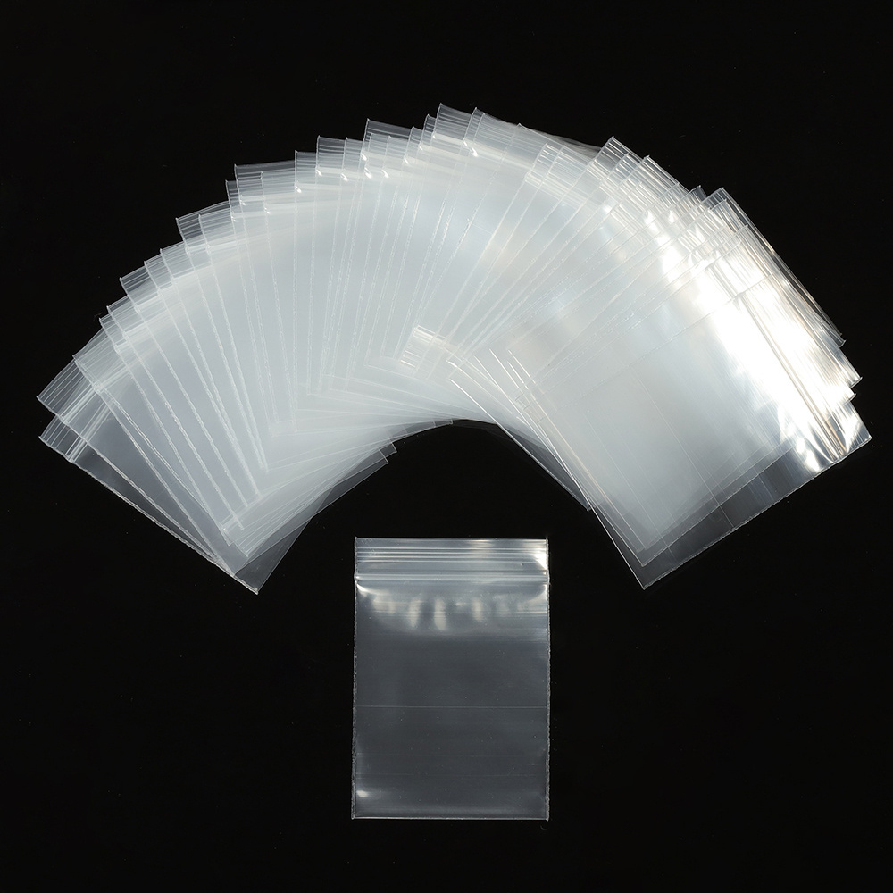 Transparent Self Sealing Zip Zipper Lock Plastic Bags 4*6/5*7/6*8/7*10cm Clear Ziplock Bags for Jewelry Packaging Bag