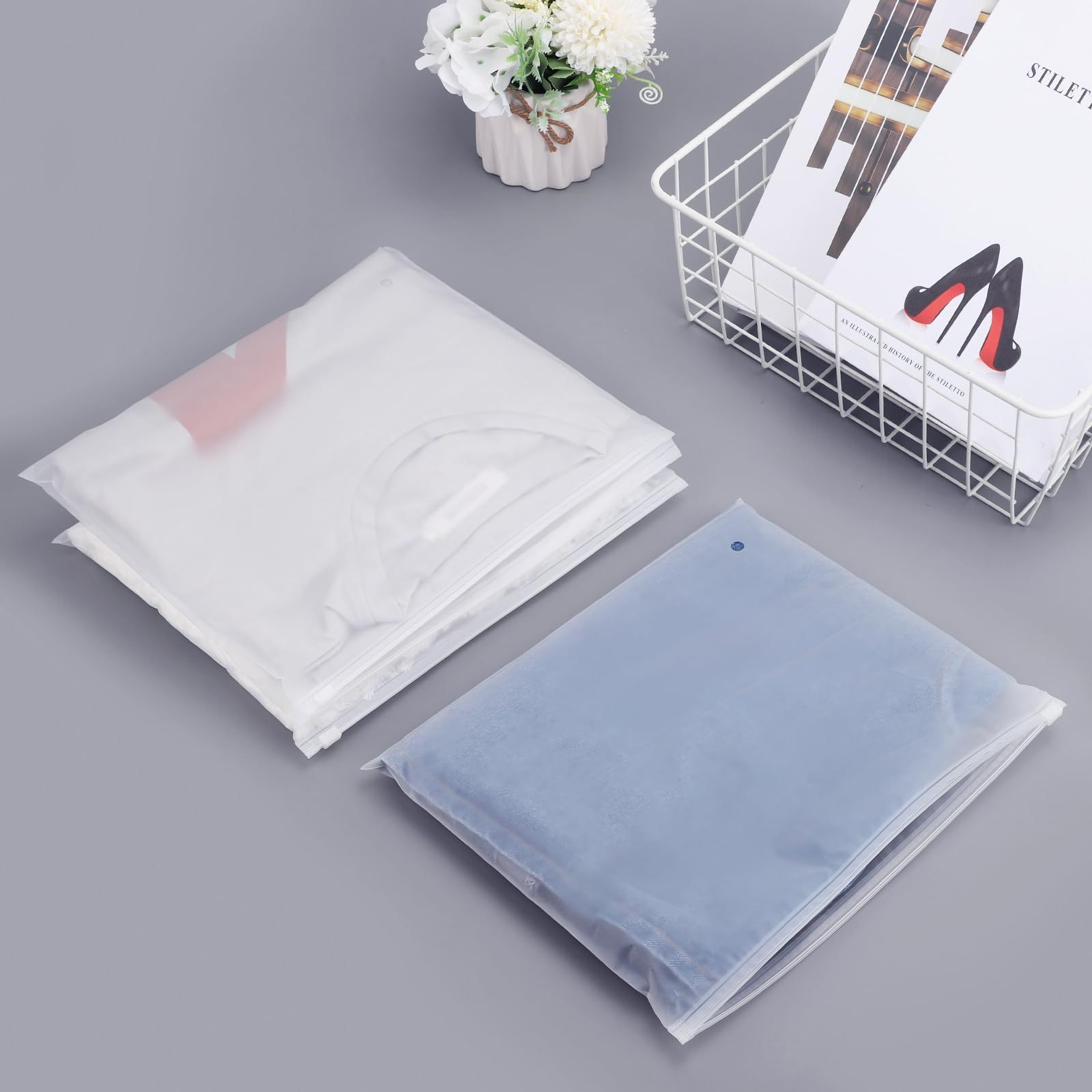 Resealable Zip lock Frosted Matte Plastic custom frosted zipper bags Packaging Pouch Zipper Bag