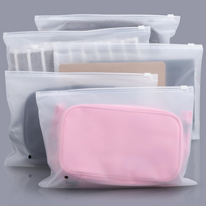 Resealable Zip lock Frosted Matte Plastic custom frosted zipper bags Packaging Pouch Zipper Bag