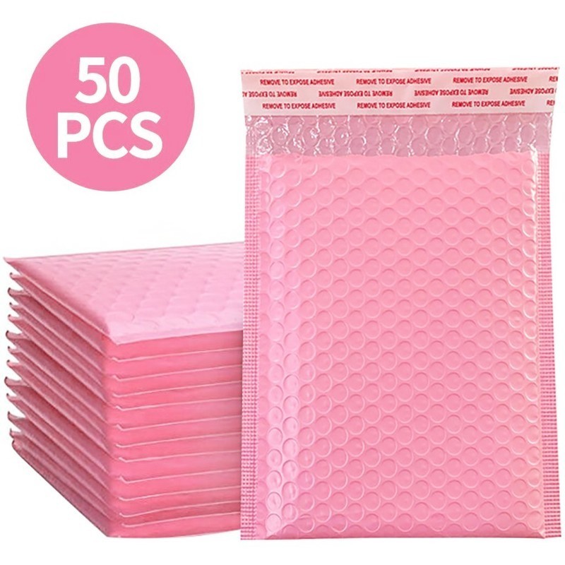 Bubble Poly Mailers Packaging Small Business Self-Seal Shipping Bags Packaging Bags Pink Bubble Mailers Envelope