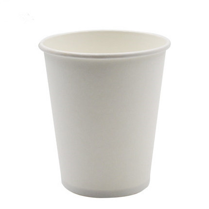 Custom Print Logo 12oz 16 oz PLA Lined Coffee Paper Cups For Hot Drink Disposable Biodegradable White Paper Water Cup