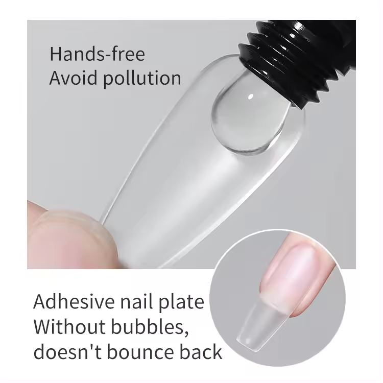 Customized Logo Solid Logo UV Gel Glue for Nail Tips Quick Dry Nail Tips Adhesive Extra-strong Nail Glue Private Logo