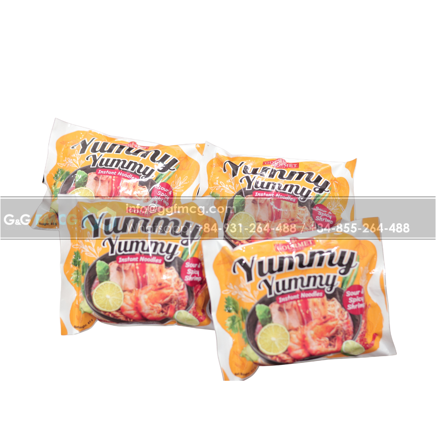 Shrimp Instant Noodles Delicious 85g, Sour And Spicy Easy To Carry On Trips, Save Time And Effort