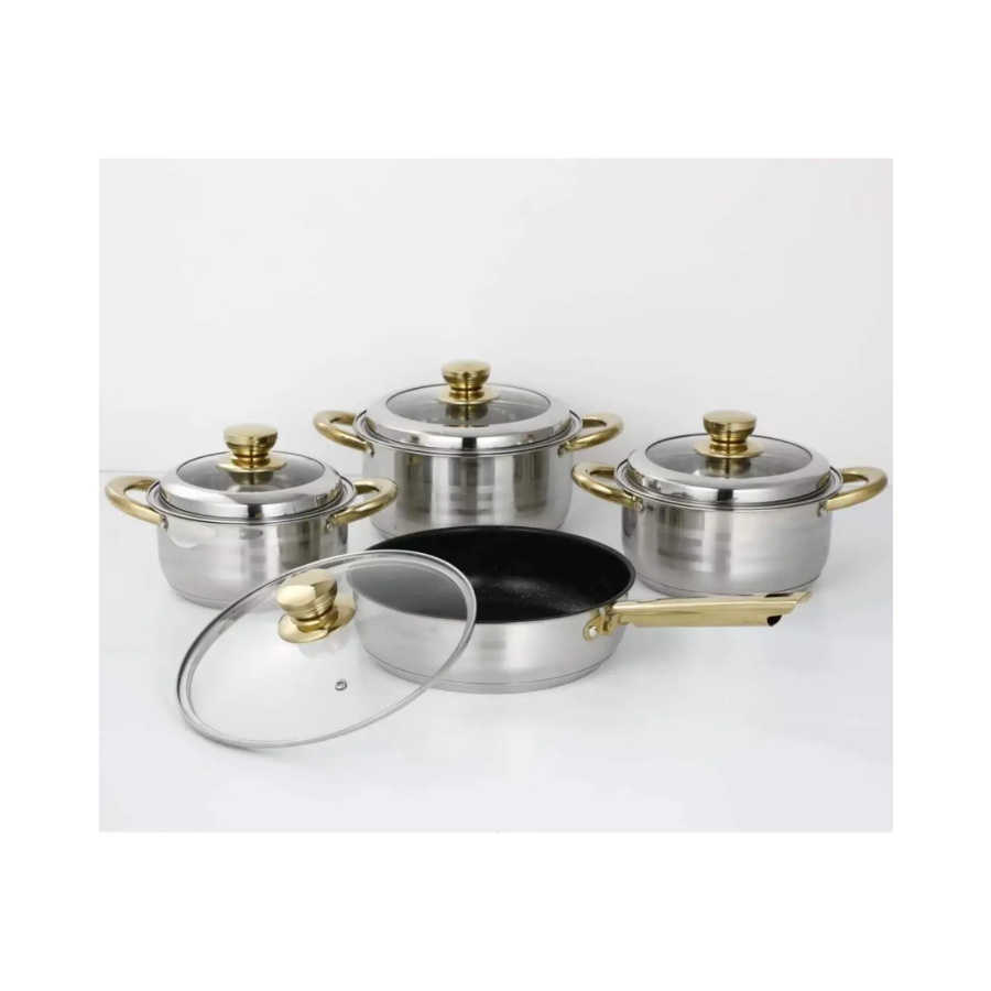 Non stick cookware set cooking stainless steel pots and pans, cookware sets stainless steel_MK02