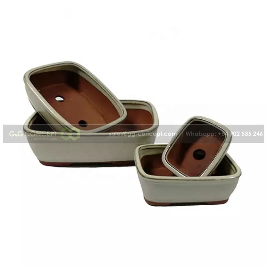 Ceramic Flower Pots & Planters, Bonsai Pot Is Designed With An Ancient Style, Bringing A Luxurious Mystery To The Garden