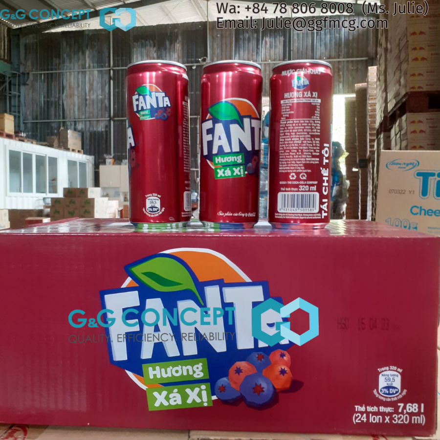 Wholesale Fanta320ml Sarsi Soft Drink|  Exporter Carbonated Soda Drink, Mirinda Citrus 320ml x 24cans