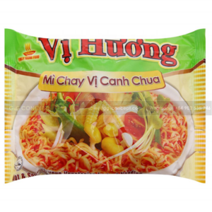 Vi Huong Vegetarian Sour Soup Instant Noodle Small Noodles Only 1 Packet Of Delicious Spices, Sweet And Sour And Rich In Broth