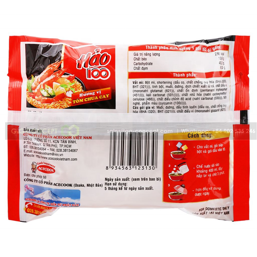 Instant Noodles Spicy Bulk  65g X 100 Bag Compact Packaging, Convenient For You To Use As Well As Store