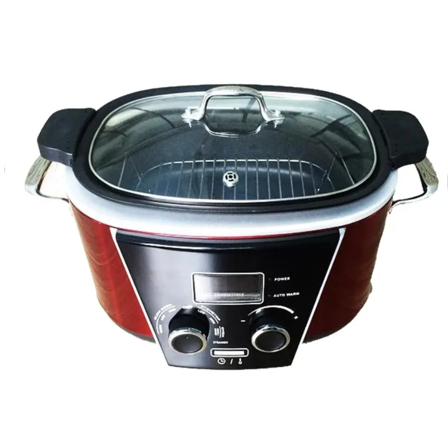 MK 01 - Wholesale hot pot multi cooker with slow cook/cook top/steam/oven Programmable Slow Cooker