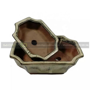 Ceramic Flower Pots & Planters, Bonsai Pot Is Designed With An Ancient Style, Bringing A Luxurious Mystery To The Garden