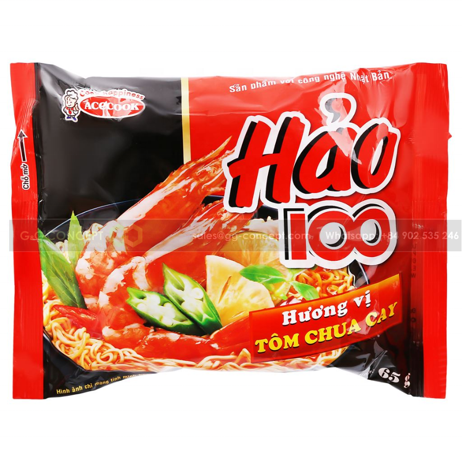 Instant Noodles Spicy Bulk  65g X 100 Bag Compact Packaging, Convenient For You To Use As Well As Store