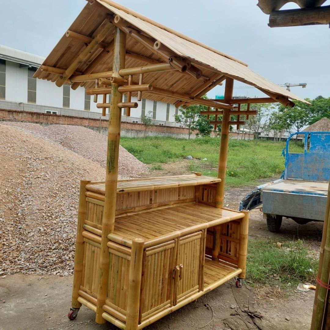 Wholesale Waterproof bar counter bamboo Beverage bar tiki bar bamboo