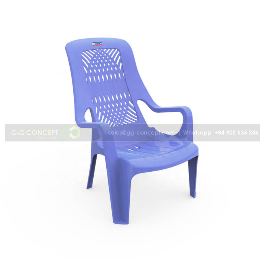 10Pcs Colorful PP Plastic Chair Outdoor Indoor High Quality New Design Armchair Plastic With Long Back Plastic Stackable Chairs