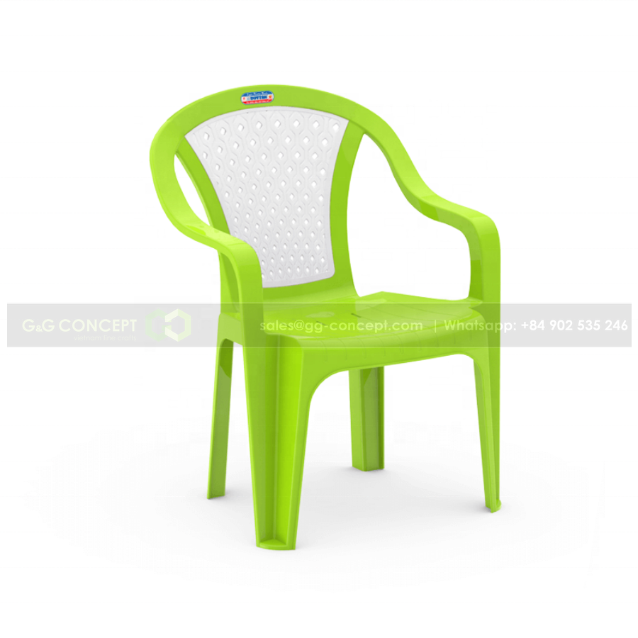 Outdoor Garden Plastic Large Armchair Two Colour High Quality And Durable, Plastic Garden Chair In Bulk For Sale