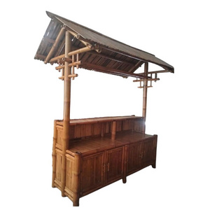 Wholesale Waterproof bar counter bamboo Beverage bar tiki bar bamboo