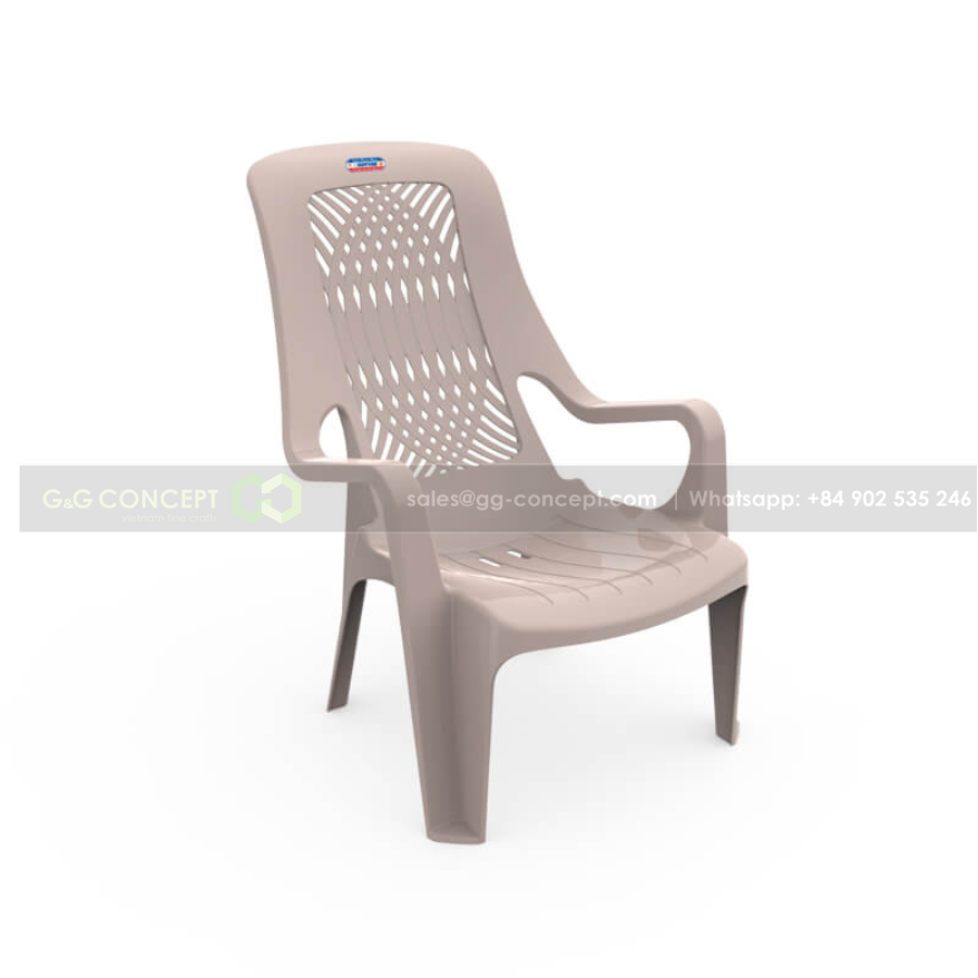 10Pcs Colorful PP Plastic Chair Outdoor Indoor High Quality New Design Armchair Plastic With Long Back Plastic Stackable Chairs