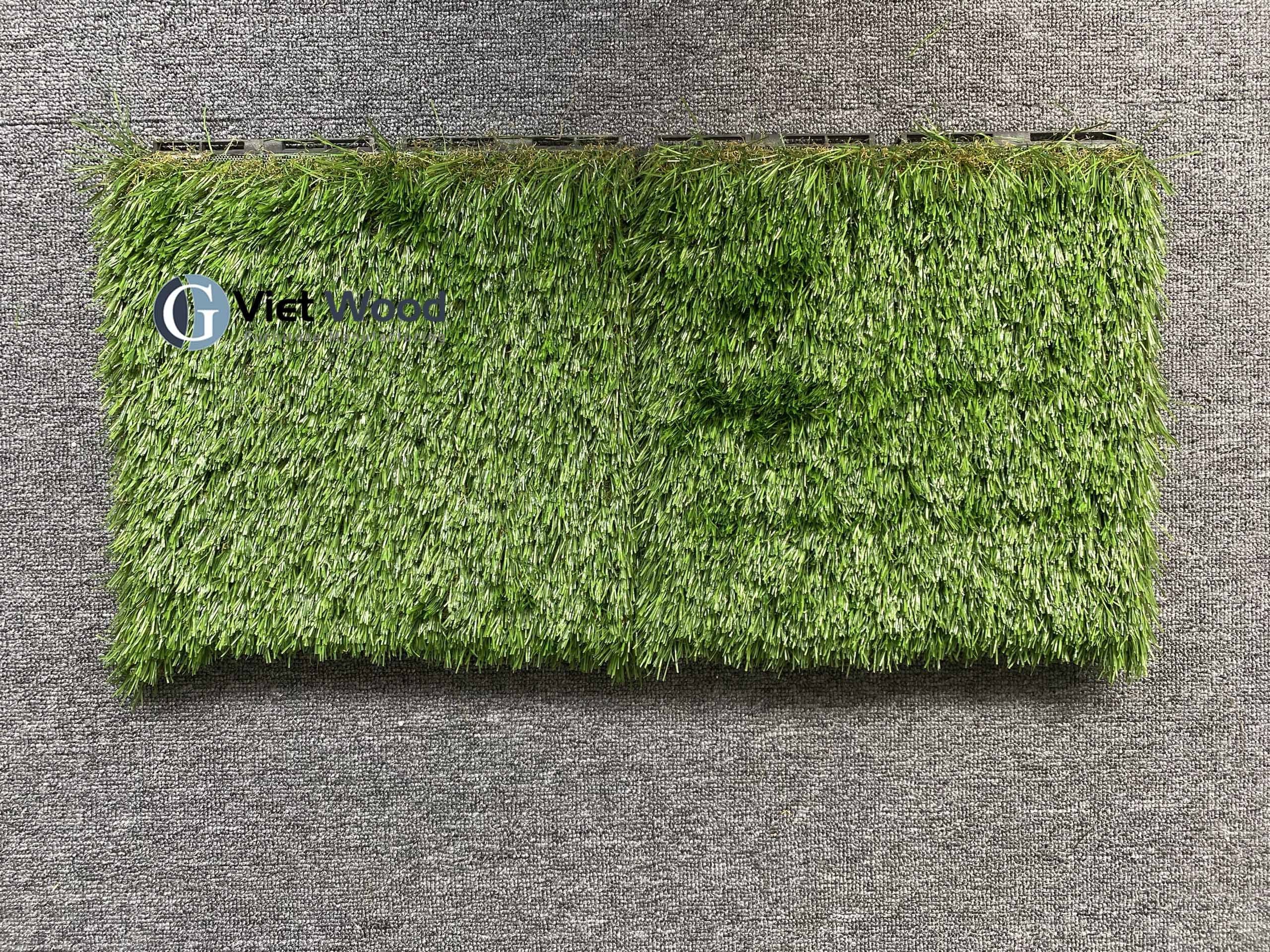 Synthetic Grass Artificial Landscape Grass Decking Tiles Grass for football  30 x 30 cm Viet Wood