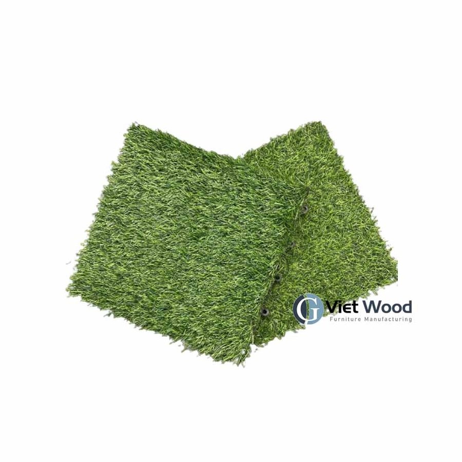 Synthetic Grass Artificial Landscape Grass Decking Tiles Grass for football  30 x 30 cm Viet Wood