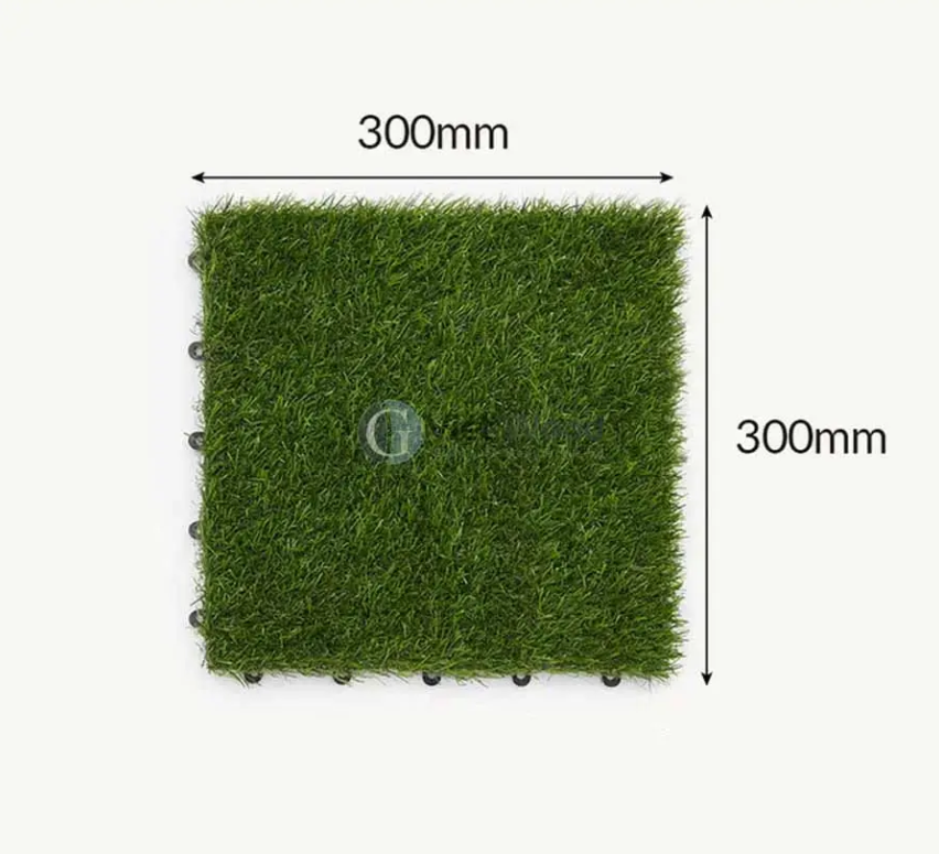 Wholesale Artificial Landscape Grass Decking Tiles interlocking and Self-Draining Grass for football indoor outdoor