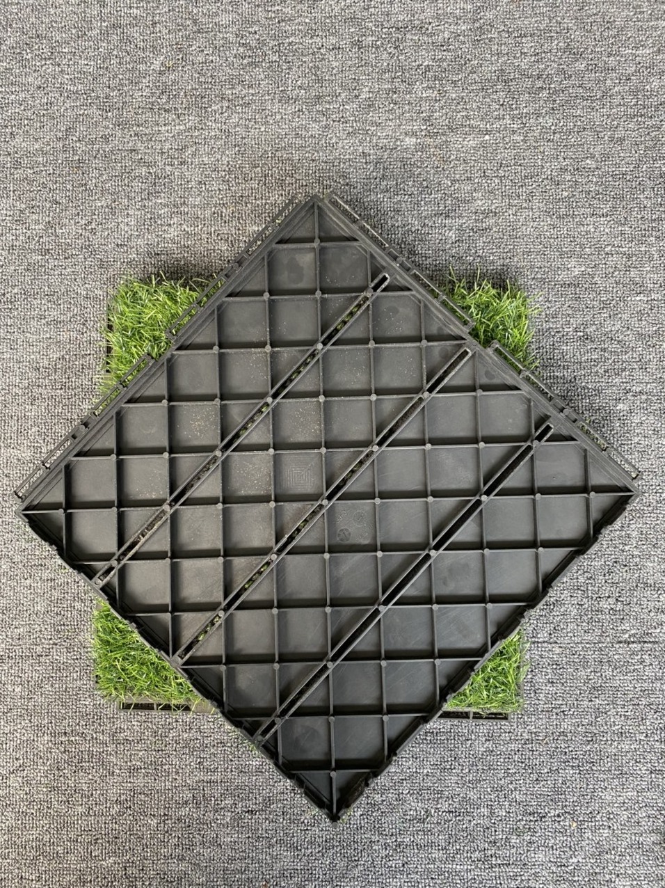 Turf puzzle artificial grass tiles at Garden floor Decoration Hight Quality PE Grass artificial grass tiles