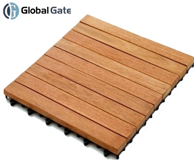 DIY Artificial grass interlocking tiles for balcony and garden decoration for outdoor flooring Best quality wooden floor tiles