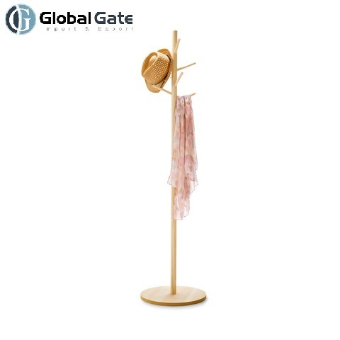 Vietnamese High Quality Clothes Hanger Custom antique unique wooden coat stand clothes tree hanger coat rack