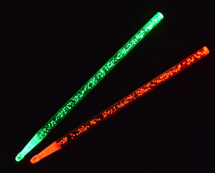 Whole Sale Bright Light Up Drum Sticks Acrylic Explosionproof Luminous Electric Drum Sticks With Custom Logo