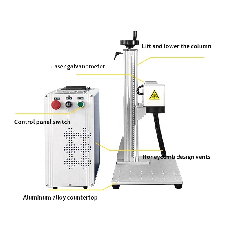 Mini Portable fiber Laser Marker/marking/engraving Machine China 20w 30w 50w Metal Jewelry cutting gold and silver