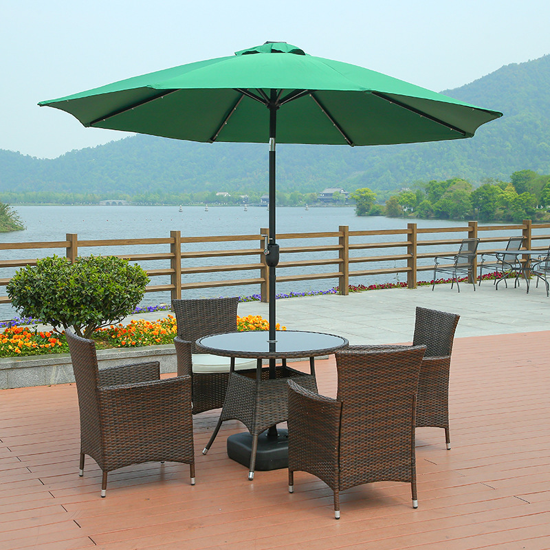 Solar panel sun umbrella outdoor shade umbrella outdoor market parasol street with USB port