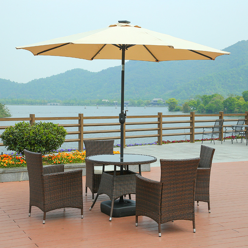 Solar panel sun umbrella outdoor shade umbrella outdoor market parasol street with USB port