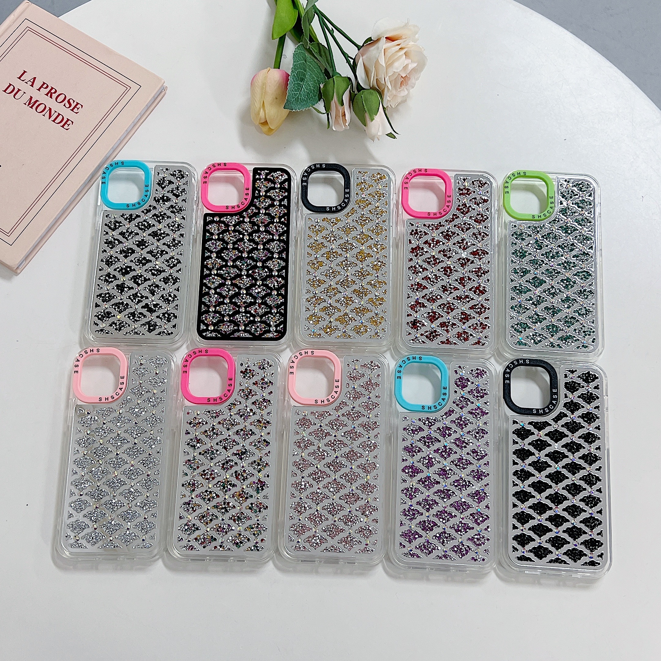 SHS CASE new mobile phone case 2.0MM with plaid design for iphone funda carcasa para celular