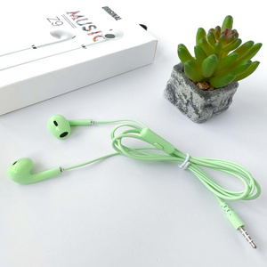 Colorful Earphones Wired 3.5mm With Mic In-ear Stereo Headphone For Iphone 4/5/6 Android phone accessories